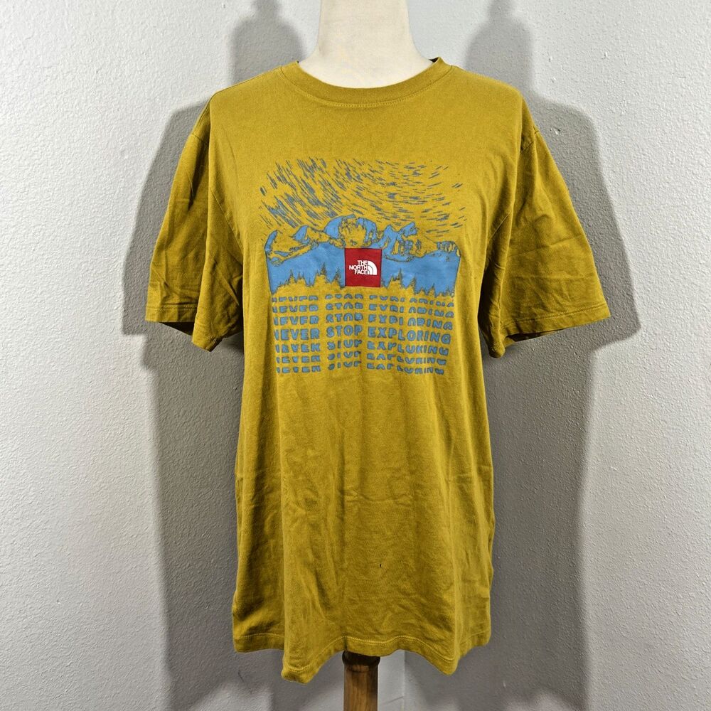 The North Face Shirt Mens Medium Mustard Short Sleeve